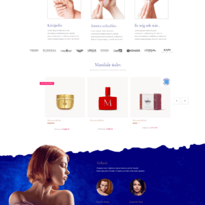 KOZMETIKAI - WEBOLDAL KÉSZÍTÉS