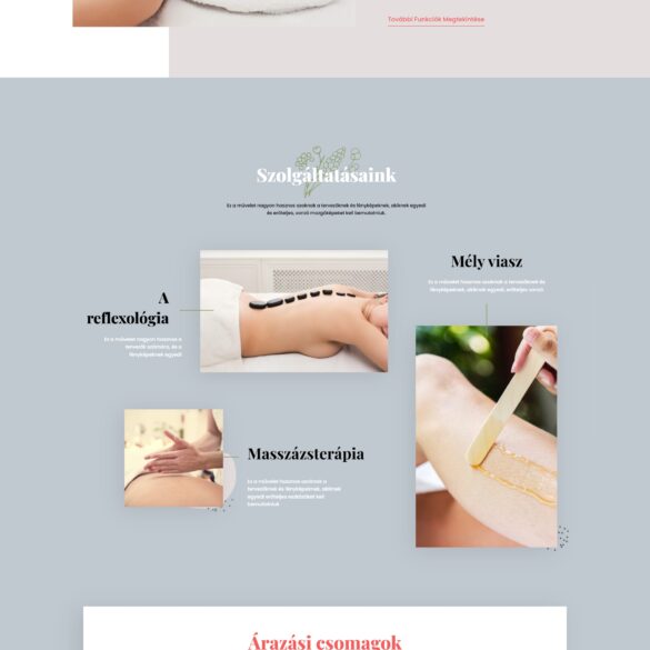 SPA ÉS WELLNESS | WEBOLDAL KÉSZÍTÉS