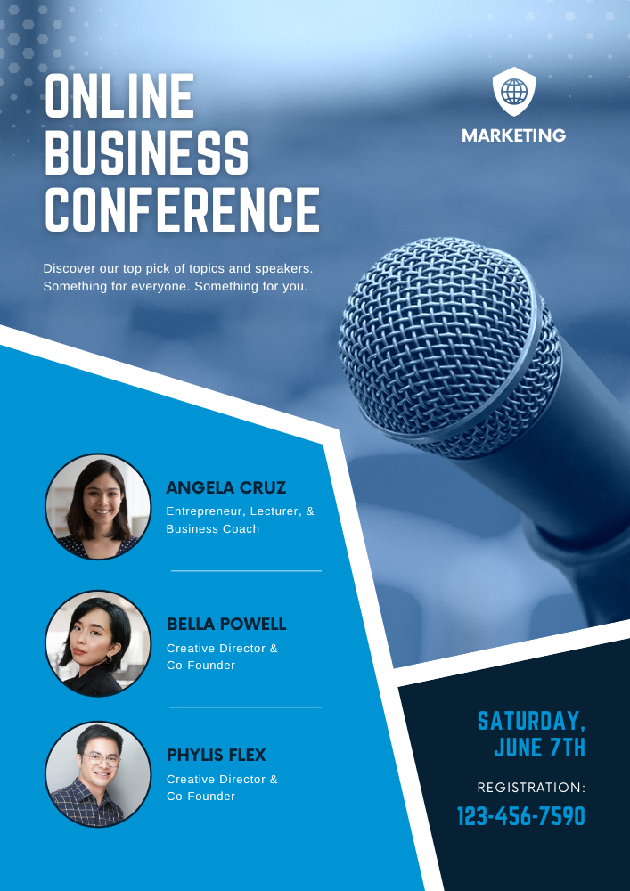 Blue Conference Flyer