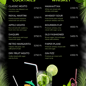 MENÜLAP, ÉTLAP ÉS ITALLAP TERVEZÉS