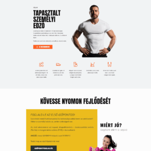 SZEMÉLYI EDZŐ | WEBOLDAL KÉSZÍTÉS