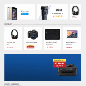 ELEKTRONIKAI WEBSHOP | WEBÁRUHÁZ KÉSZÍTÉS